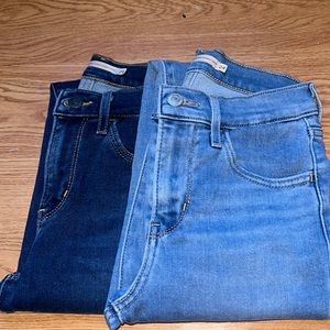 Levi’s 720 high rise super skinny crop jeans